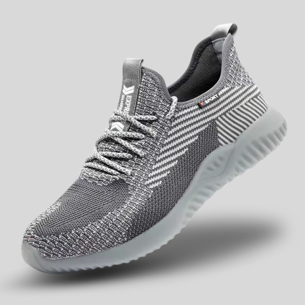 Men’s Lightweight Safety Shoes – Steel Toe Work Sneakers with Slip-Resistant Sole