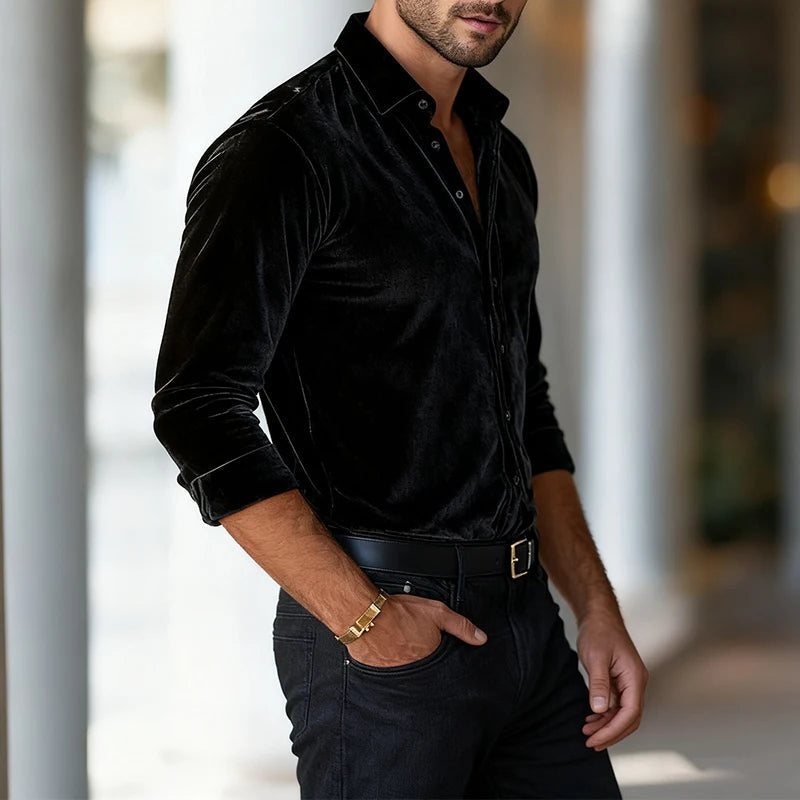 Vellano Men’s Button-Up Shirt – Clean Classic Design