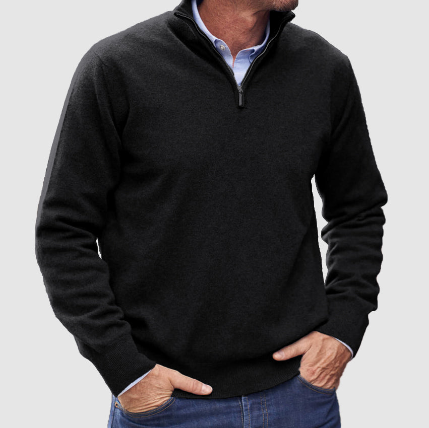Men's Zip Up Basic Sweater