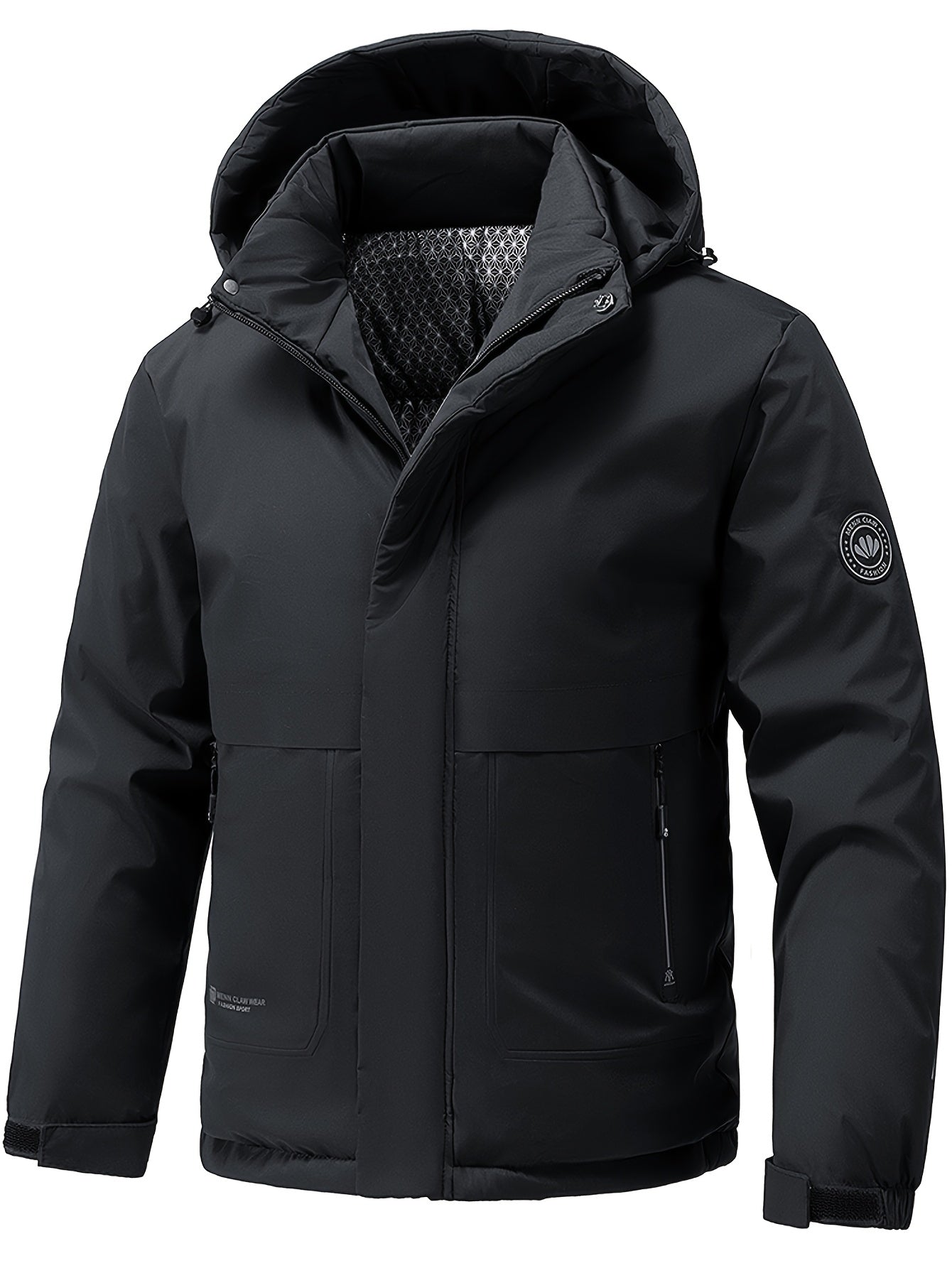 Men’s Puffer Winter Jacket – Thick Warm Hooded Coat for Everyday Wear