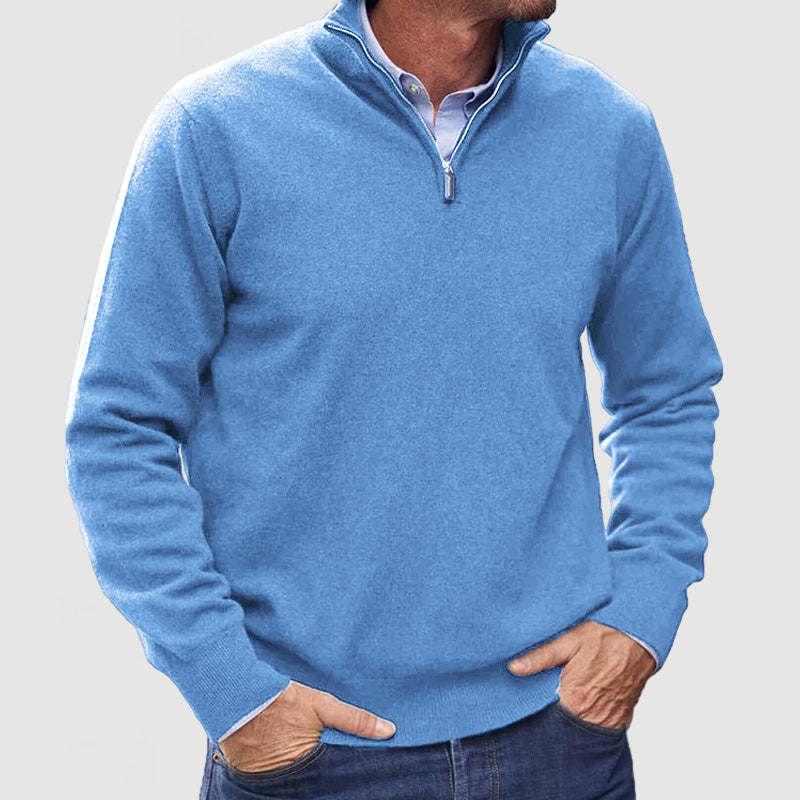 Men's Zip Up Basic Sweater