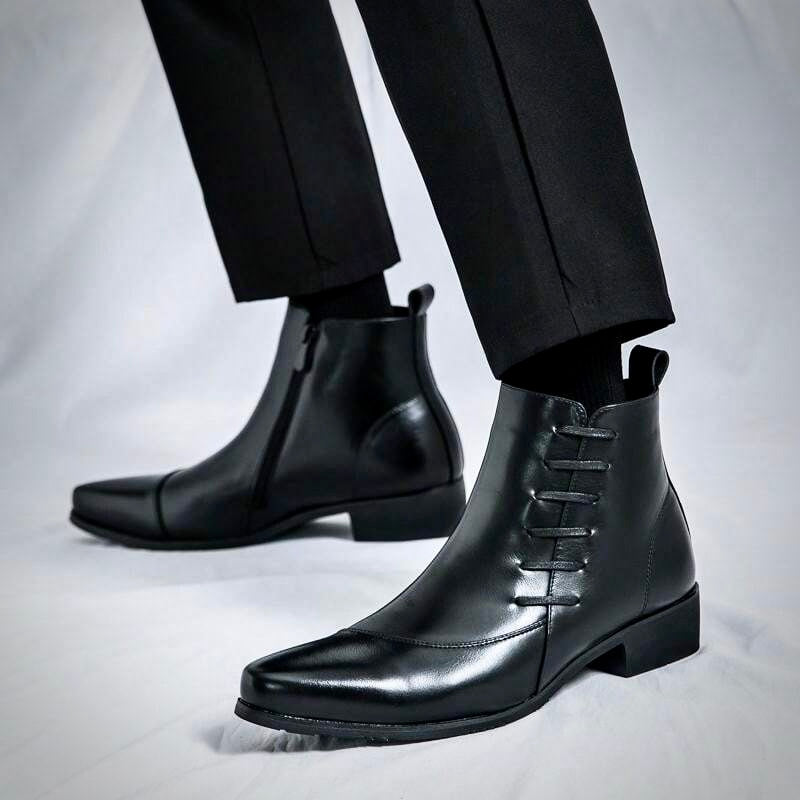 Samuel Thatcher Leather Dress Boots – Classic Men’s Formal Footwear