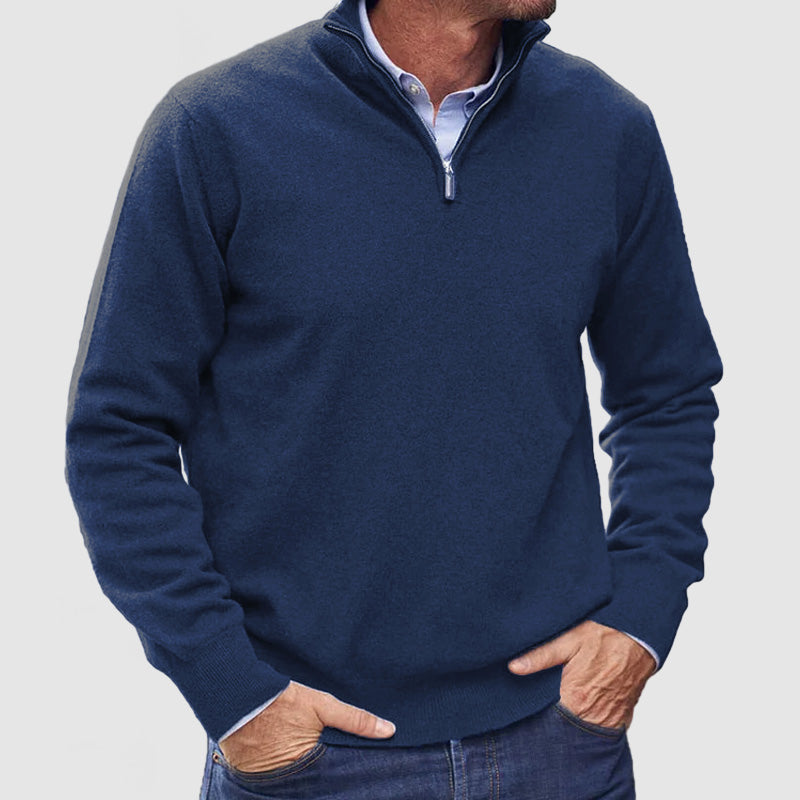 Men's Zip Up Basic Sweater