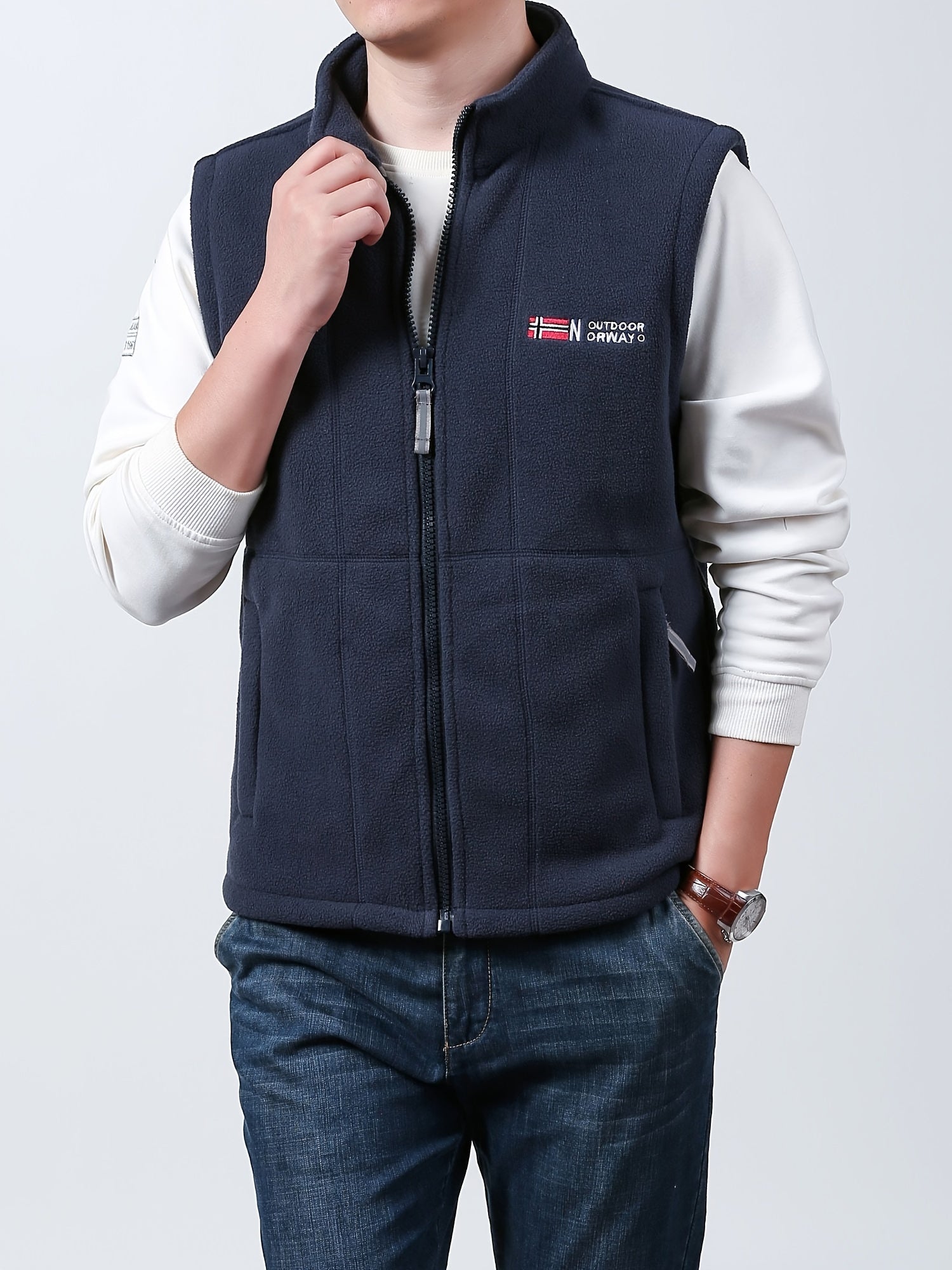 Men’s Norway Fleece Bodywarmer Vest – Lightweight Insulated Gilet