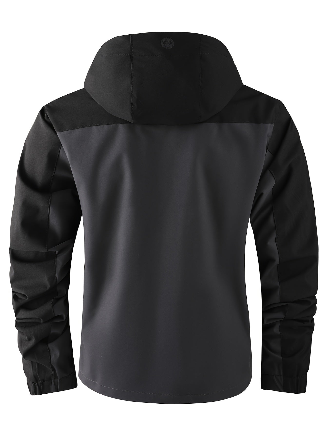Men’s Full-Zip Windproof Puffer Bomber Jacket – Heavy-Duty Design with Detachable Hood