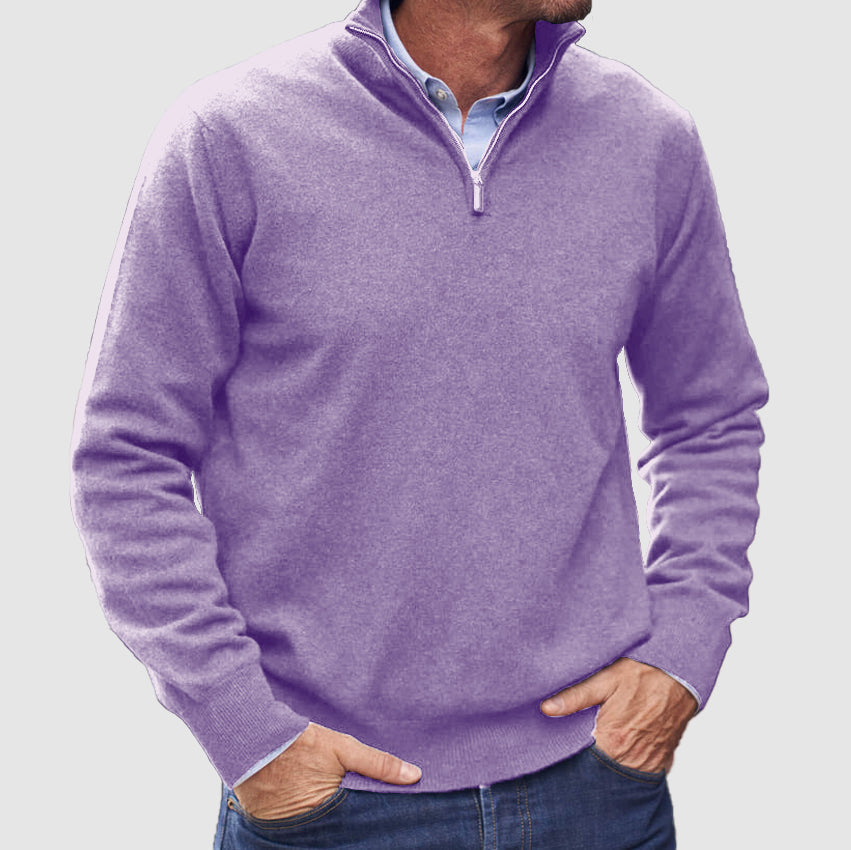 Men's Zip Up Basic Sweater