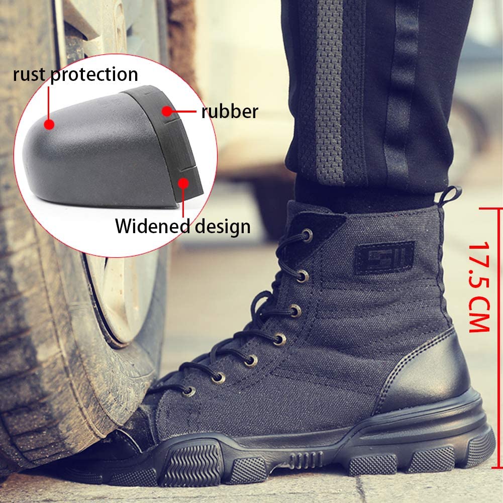 Men’s Steel Toe Military Safety Boots – Durable Work & Tactical Footwear | Anti-Slip Protection
