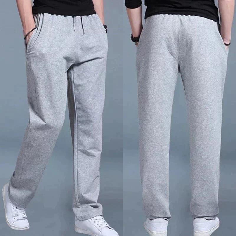 Men's Joggers - Soft Cotton - Relaxed Fit - Elastic Waist with Drawstring - Pocket Design