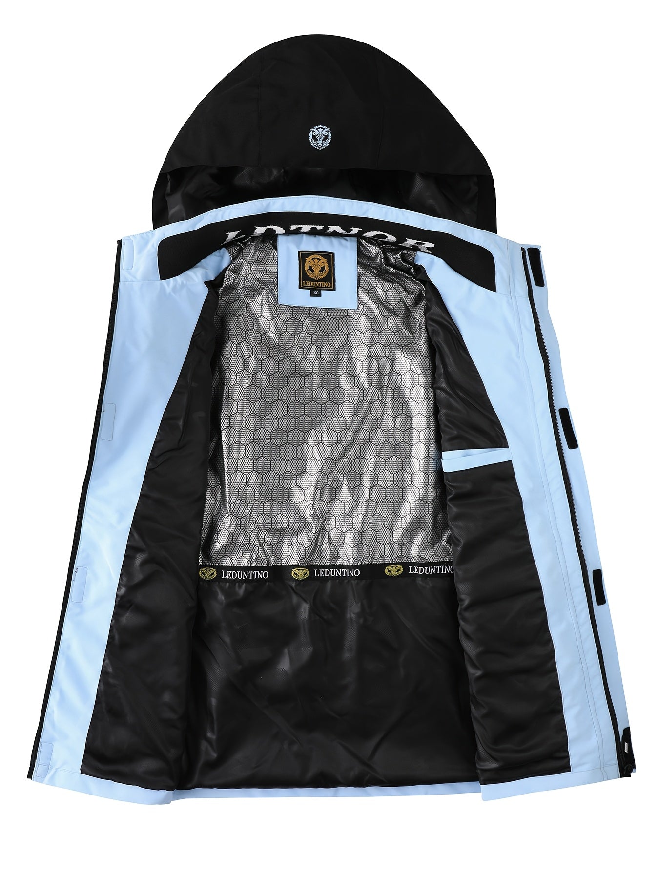 Men’s Full-Zip Windproof Puffer Bomber Jacket – Heavy-Duty Design with Detachable Hood