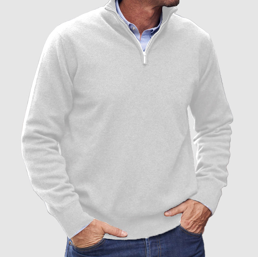 Men's Zip Up Basic Sweater