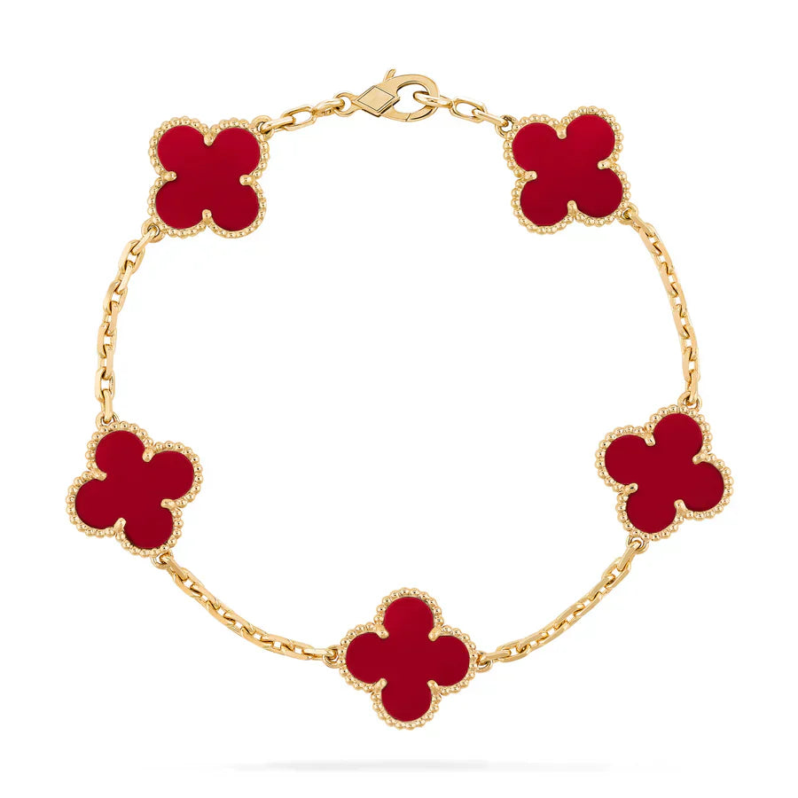 Abby - 18k Gold-Plated Clover Leaf Bracelet
