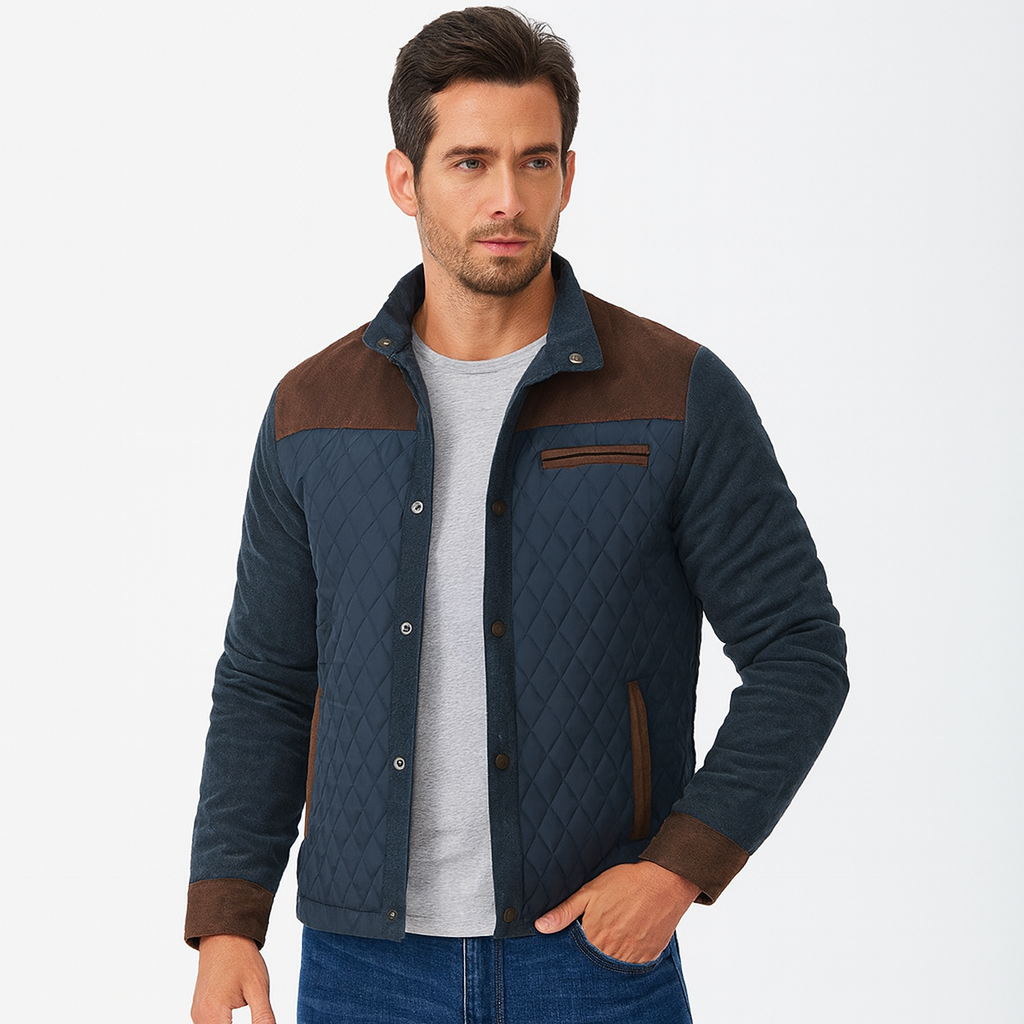 Flavio Men’s Classic Warm Coat with Buttons – Elegant Winter Jacket