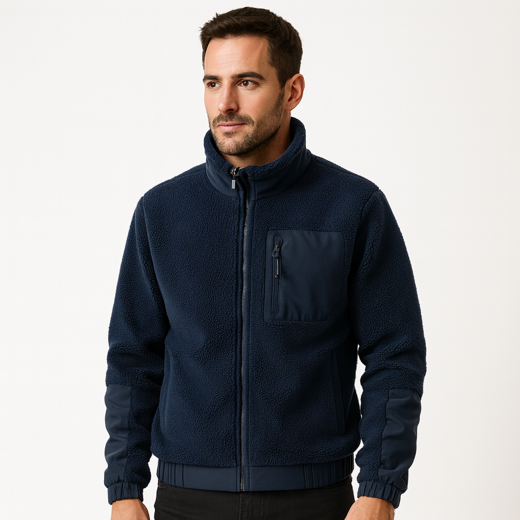 Men’s Outdoor Fleece Zipper Jacket – Zip-Up