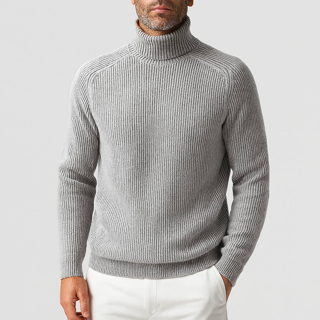 Men’s Cashmere Turtleneck Sweater – Timeless Luxury & Exceptional Softness