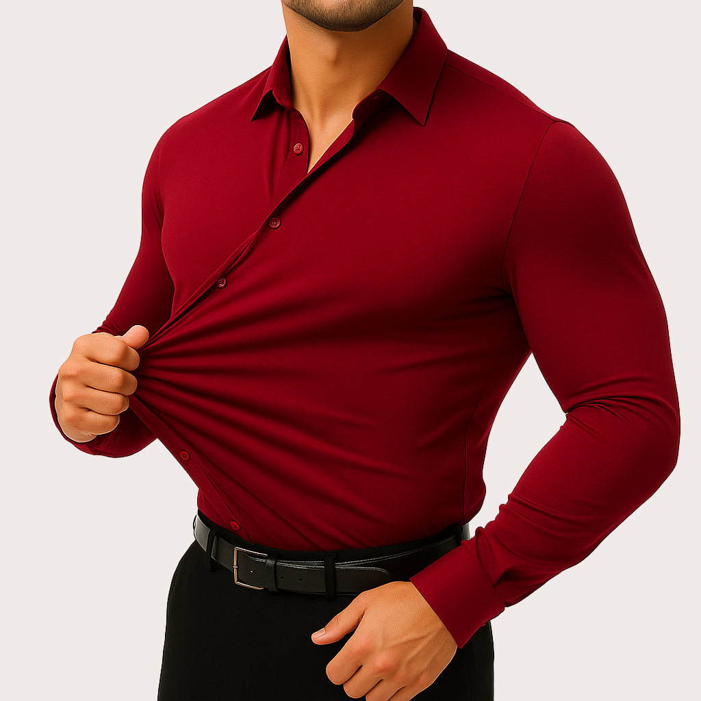 The Stretch Dress Shirt – Men’s Flexible Button-Up