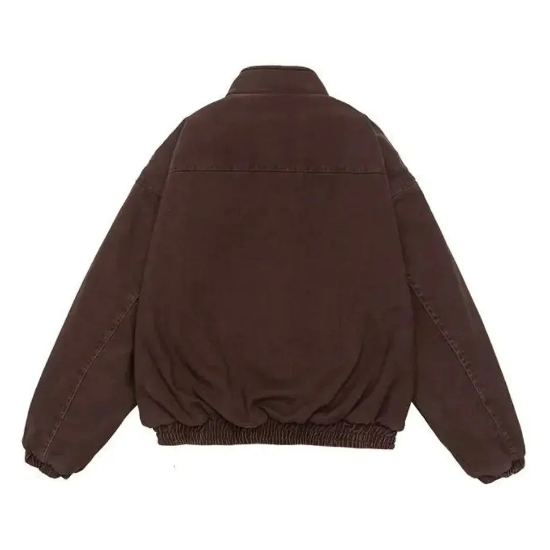 Leo Oversized Bomber Jacket | Funnel Neck Padded Bomber Jacket