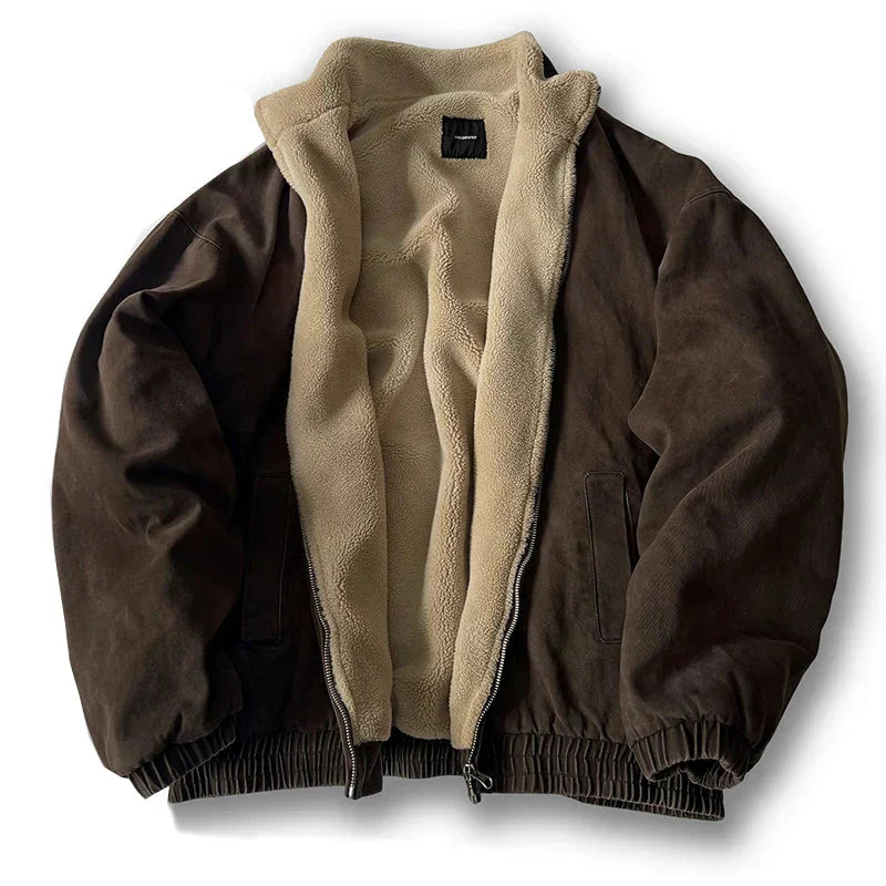 Leo Oversized Bomber Jacket | Funnel Neck Padded Bomber Jacket