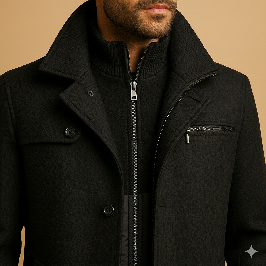 Nolan Men’s Waterproof Winter Jacket – Adjustable Cuffs Cold Weather Coat