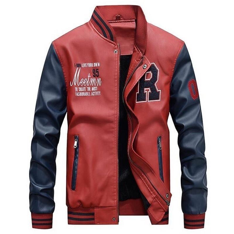 Men’s Varsity Vintage Jacket with Contrast Sleeves
