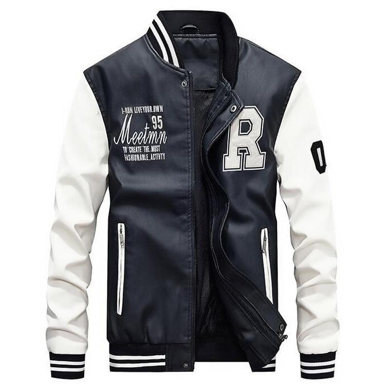 Men’s Varsity Vintage Jacket with Contrast Sleeves