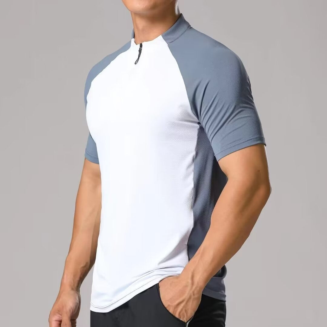 Men’s Half-Zip Sports Shirt – Lightweight Athletic Training Top