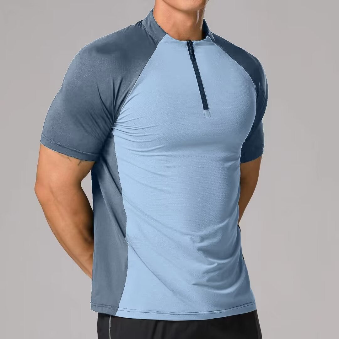 Men’s Half-Zip Sports Shirt – Lightweight Athletic Training Top