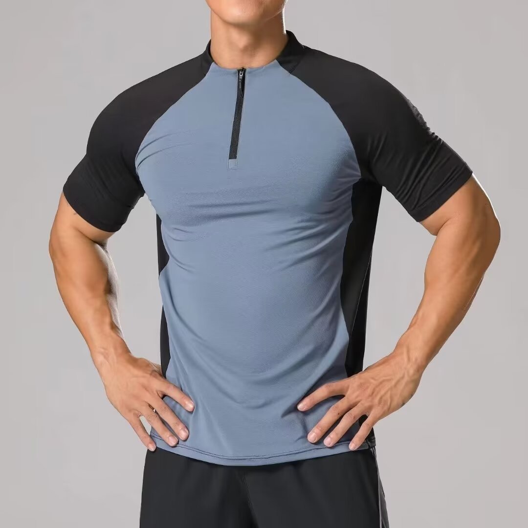 Men’s Half-Zip Sports Shirt – Lightweight Athletic Training Top