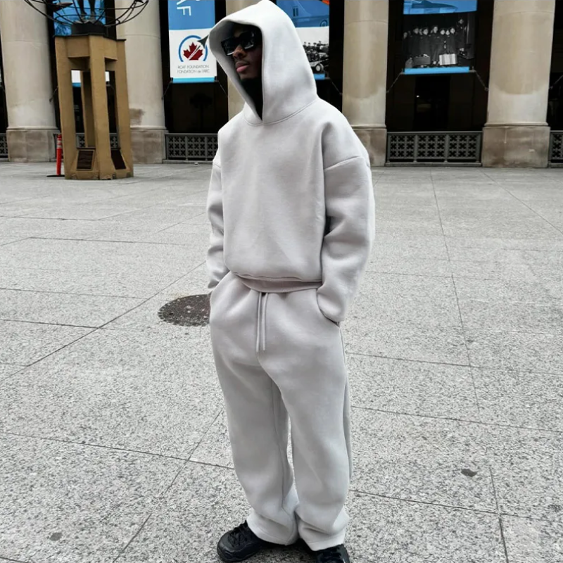 Men’s Streat Tracksuit – Two-Piece Jogging Set with Zip Jacket and Pants