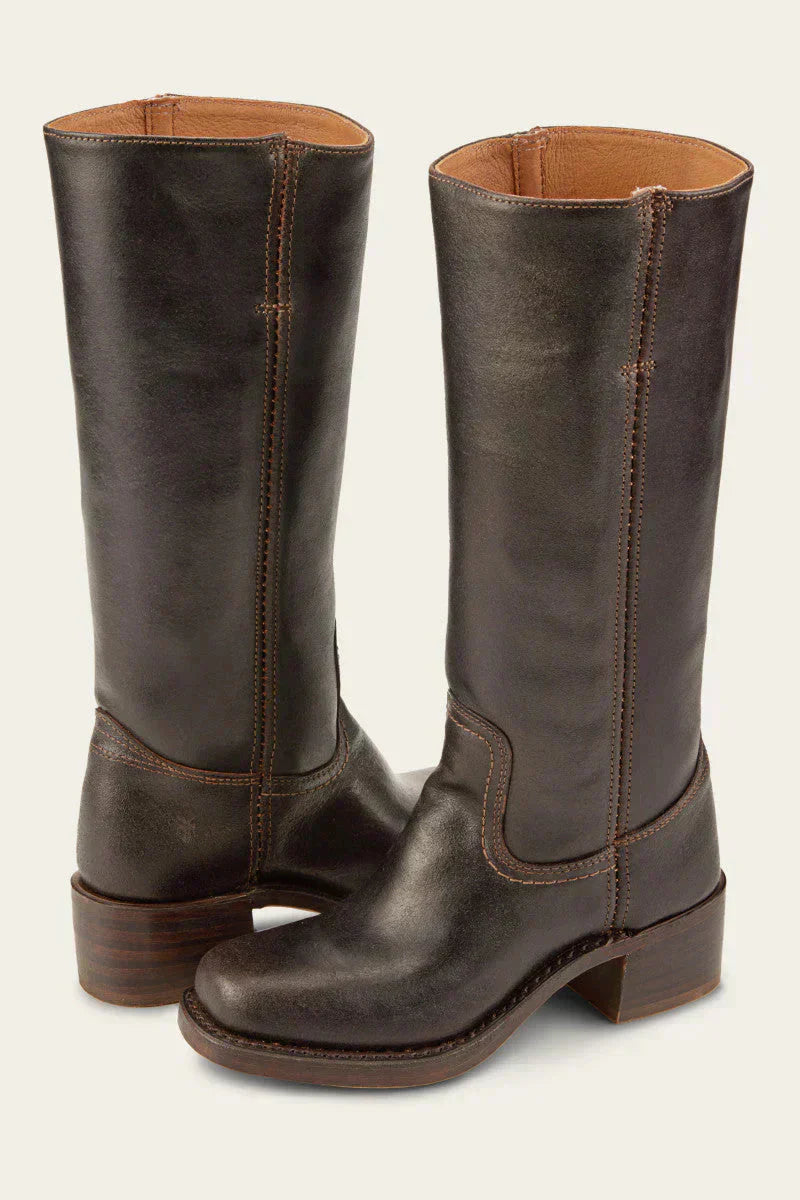 Women Knee-High Boots with Slim Fit and Structured Sole