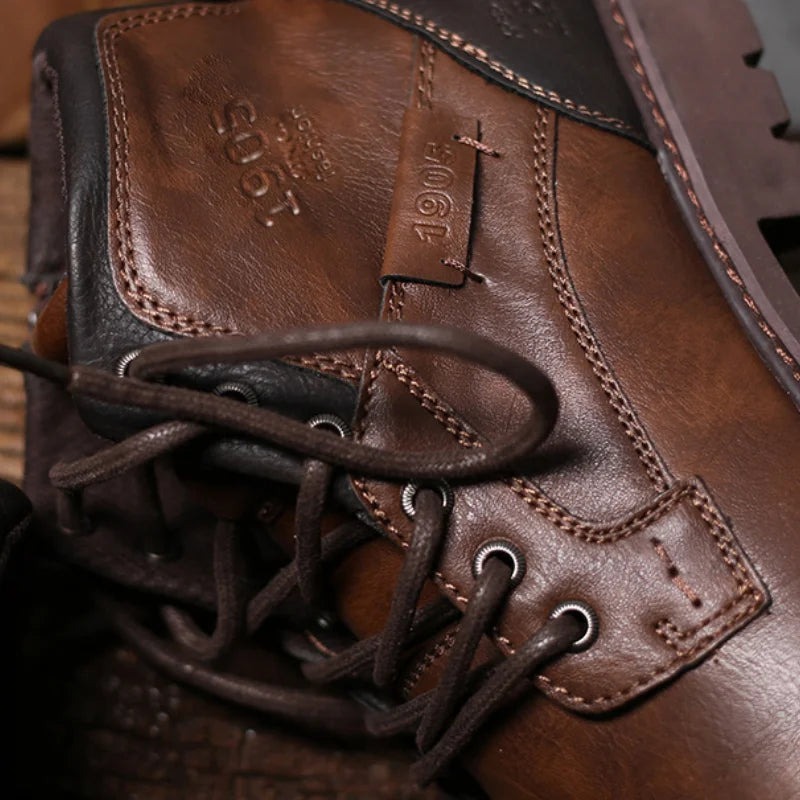 David 1905 | Leather Men Ankle Work Boots