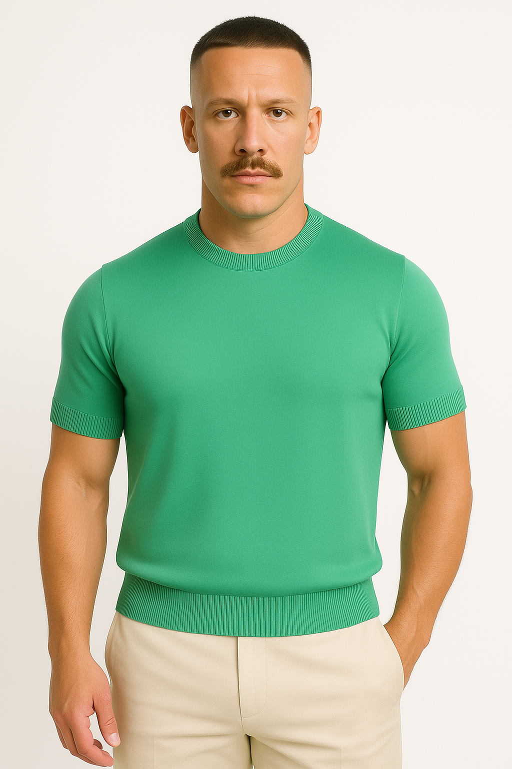 Men’s Cashmere Knit Polo Shirt – Soft Luxury Sweater Top for Smart Casual Wear