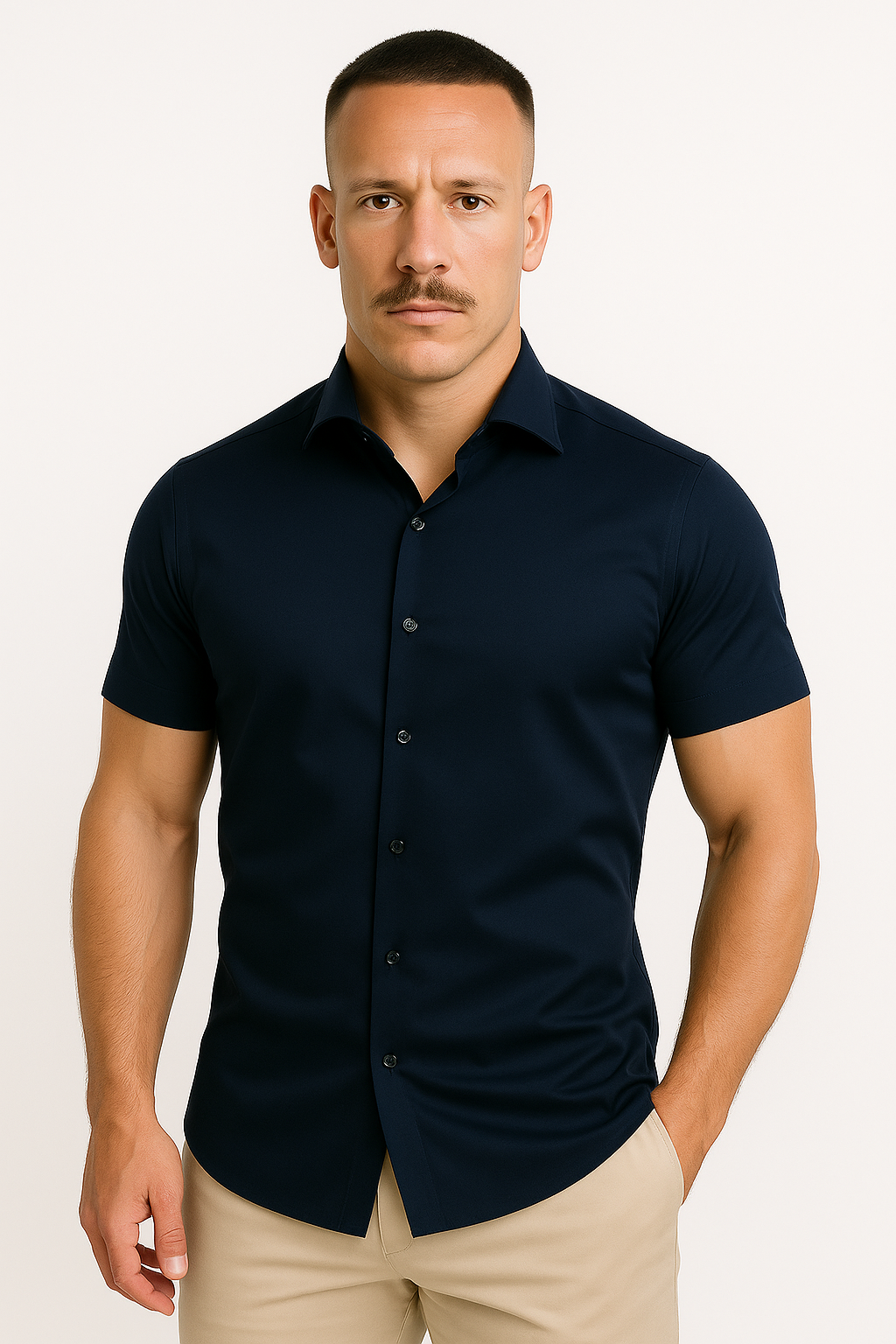 Dasfirin | Men Athletic Stretch Fit Shirt