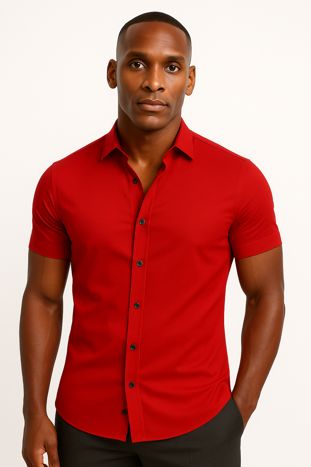 Dasfirin | Men Athletic Stretch Fit Shirt