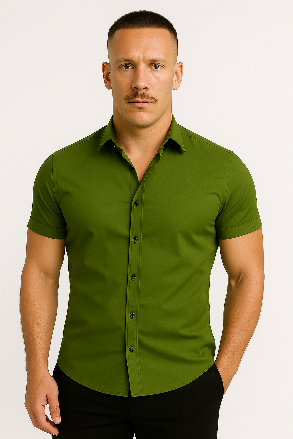 Dasfirin | Men Athletic Stretch Fit Shirt