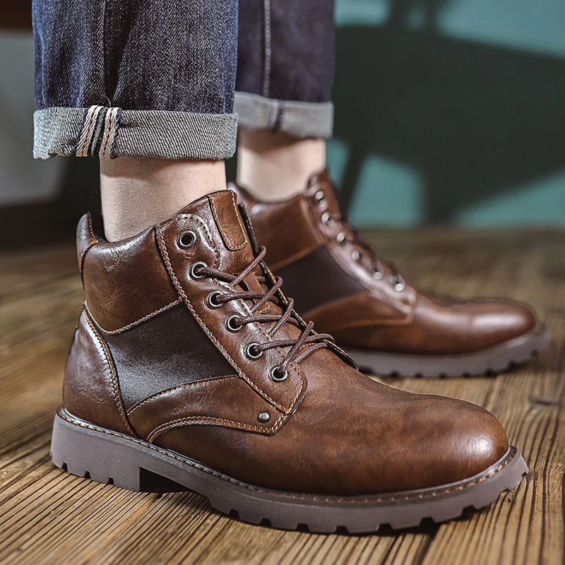 Men’s Leather Boots – Durable Casual & Workwear Style