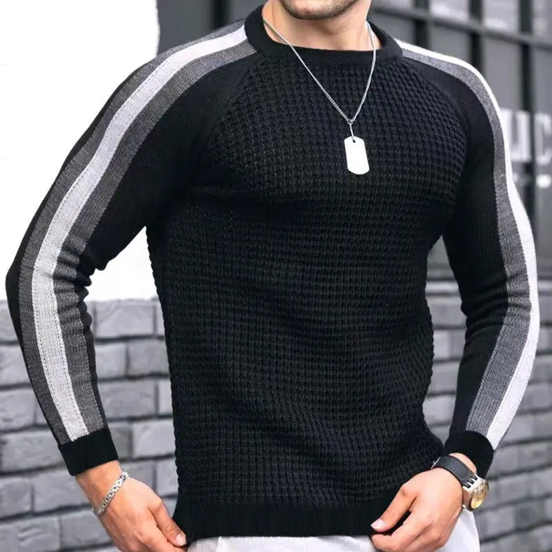 Dasfirin Luxe Knit Stripe Men Sweater