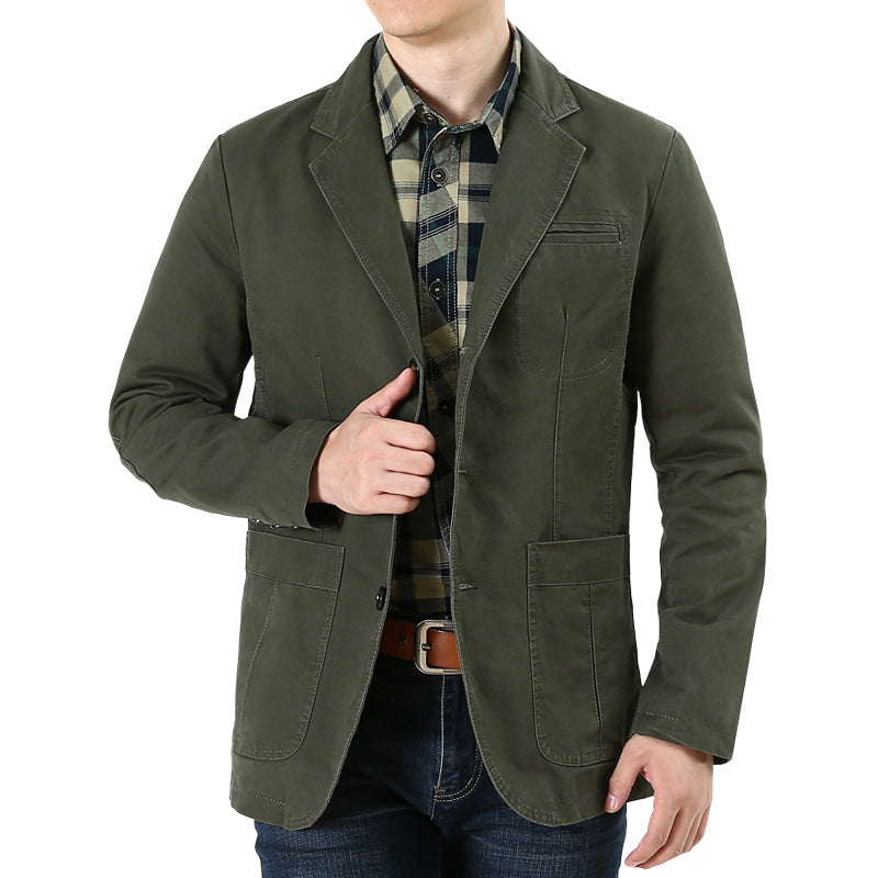 Men’s Cotton Blazer Jacket – Breathable Casual Suit Vest