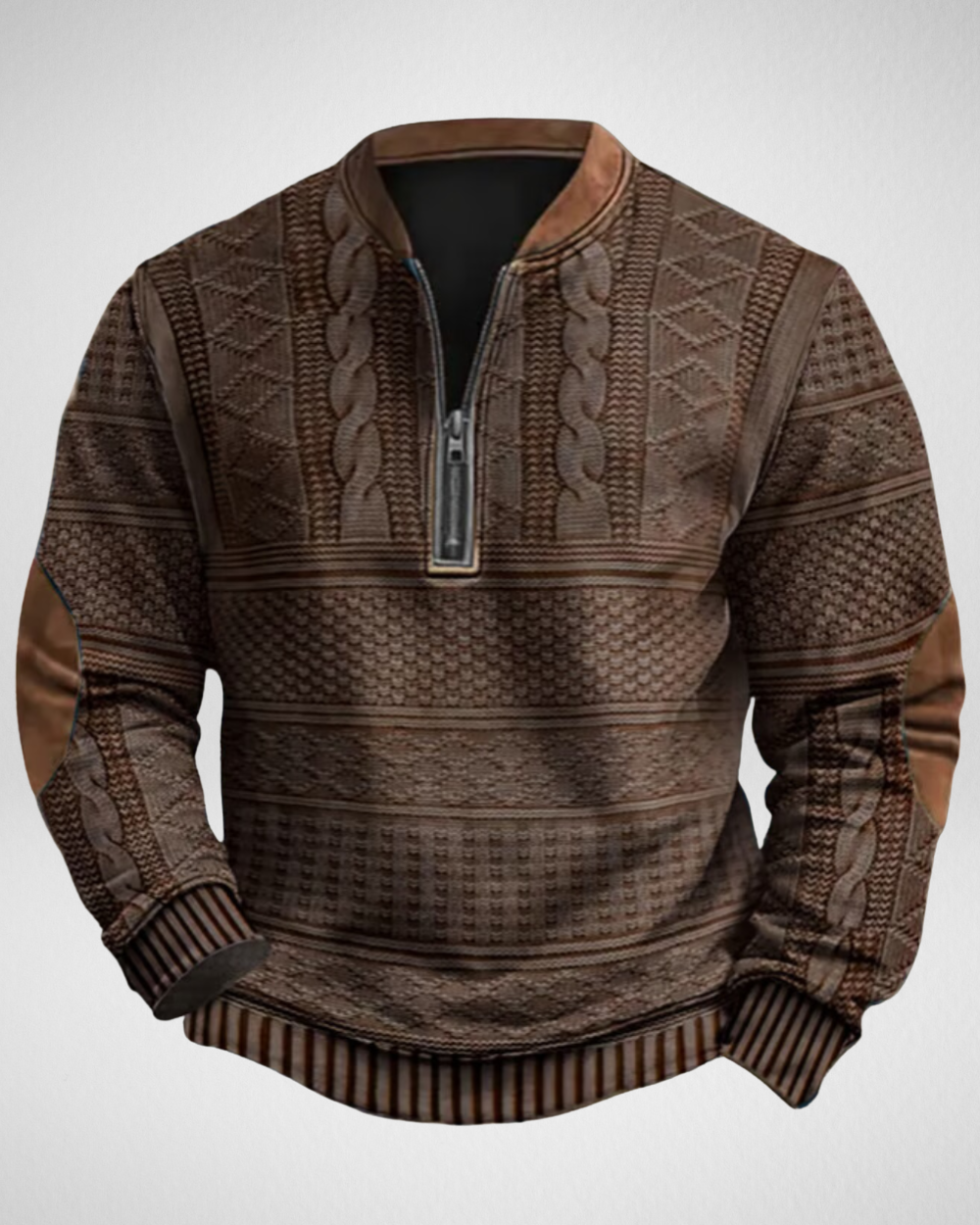 Men’s Half-Zip Knitted Sweater – Soft Comfort for Casual Everyday Wear