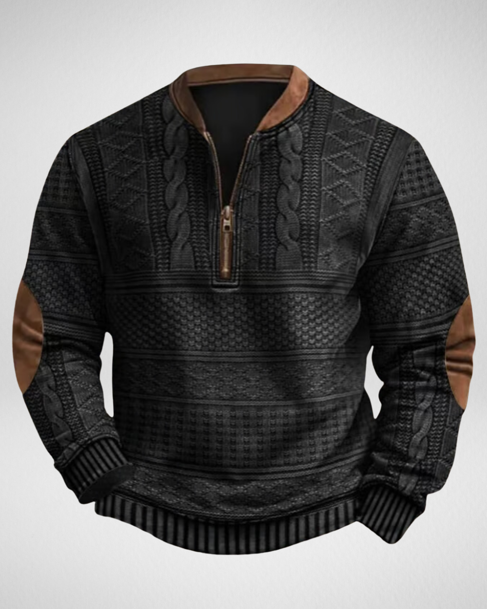 Men’s Half-Zip Knitted Sweater – Soft Comfort for Casual Everyday Wear
