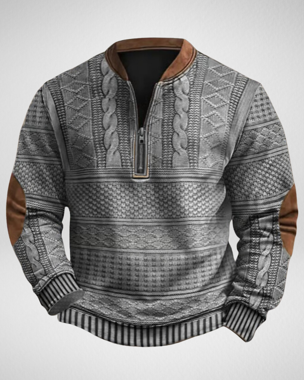 Men’s Half-Zip Knitted Sweater – Soft Comfort for Casual Everyday Wear
