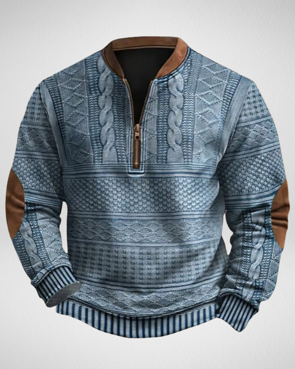 Men’s Half-Zip Knitted Sweater – Soft Comfort for Casual Everyday Wear