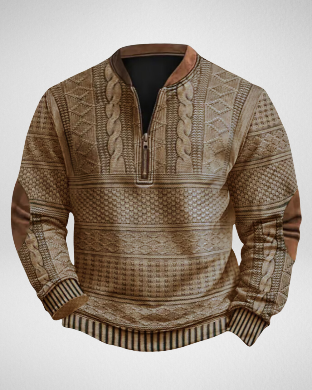 Men’s Half-Zip Knitted Sweater – Soft Comfort for Casual Everyday Wear