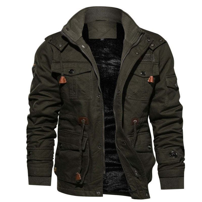 Men’s Tactical Military Winter Jacket – Durable Outdoor Coat