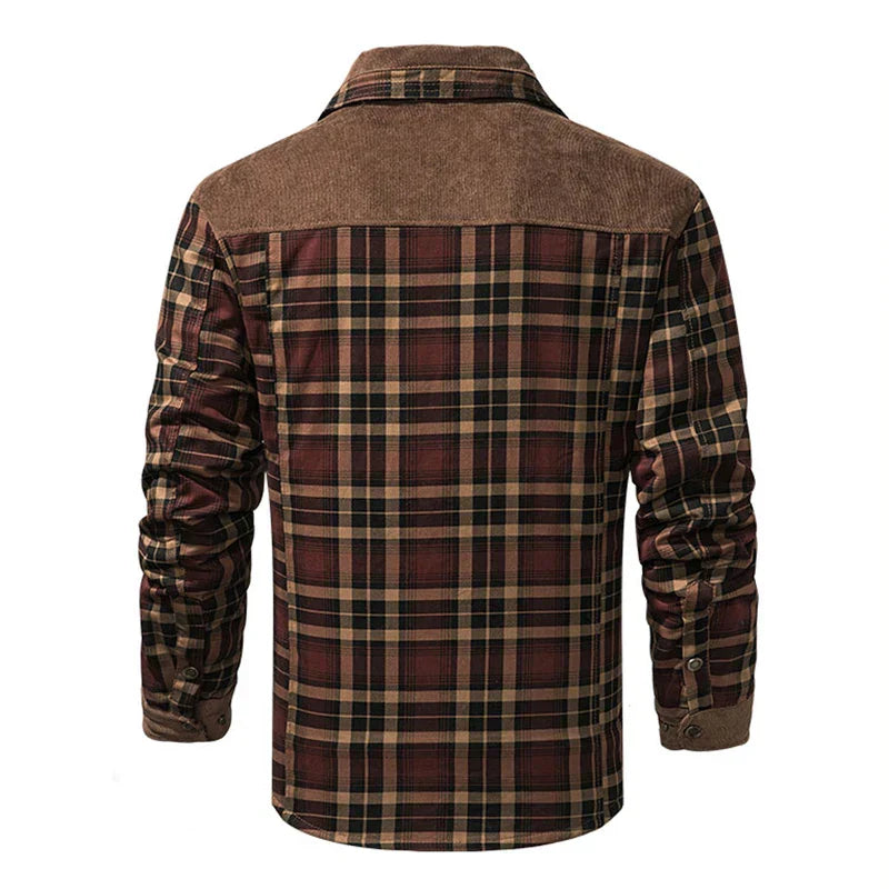 Men’s Sherpa-Lined Flannel Jacket