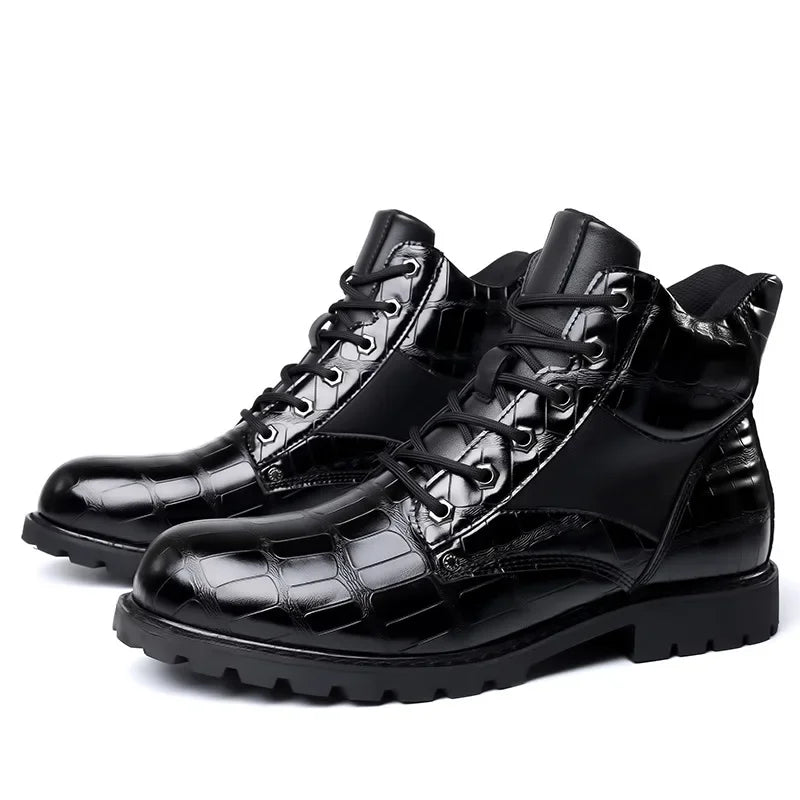 Dante – Handmade Men Crocodile Leather Boots