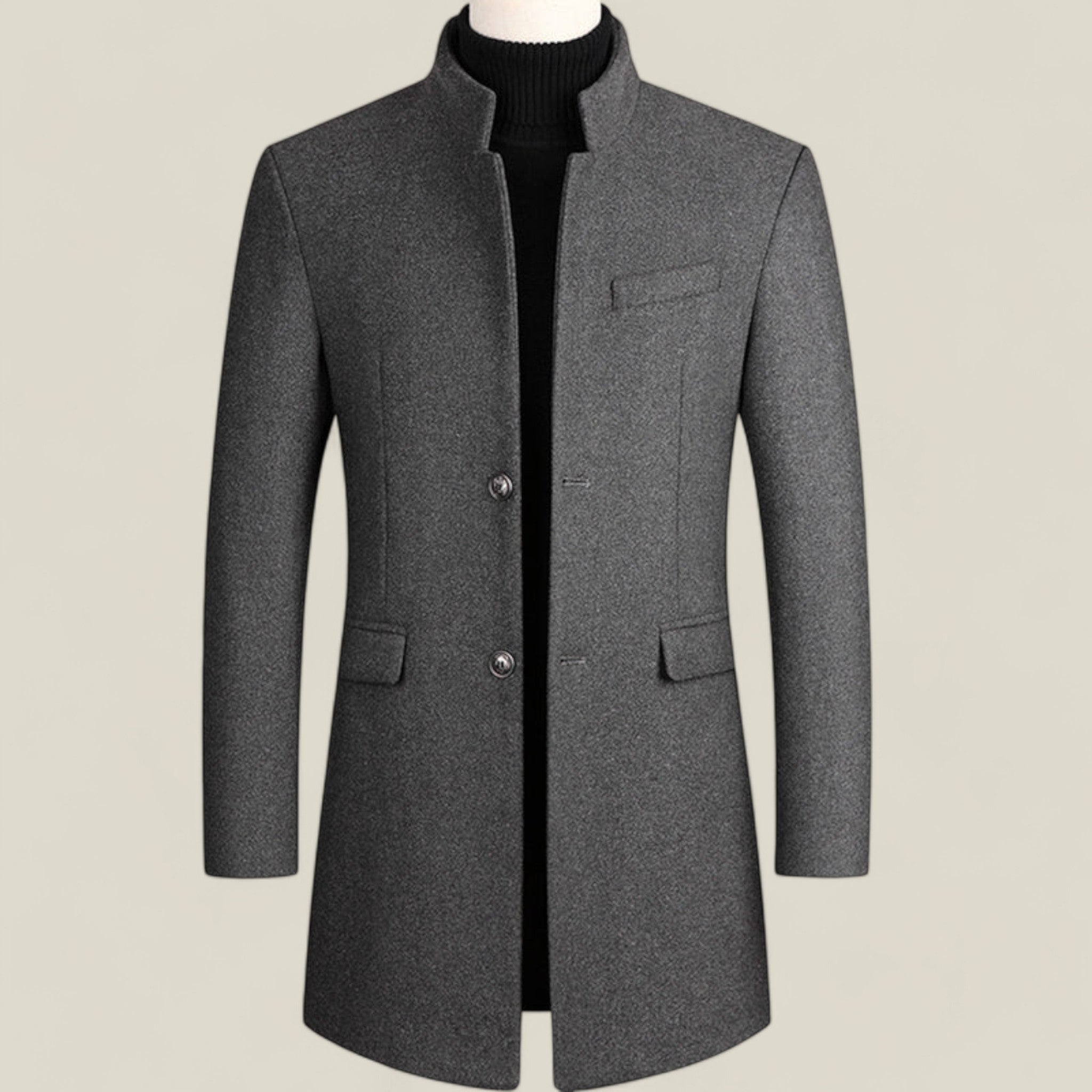 Cray | Long Stylish Coat – Classic Overcoat for Formal and Casual Elegance