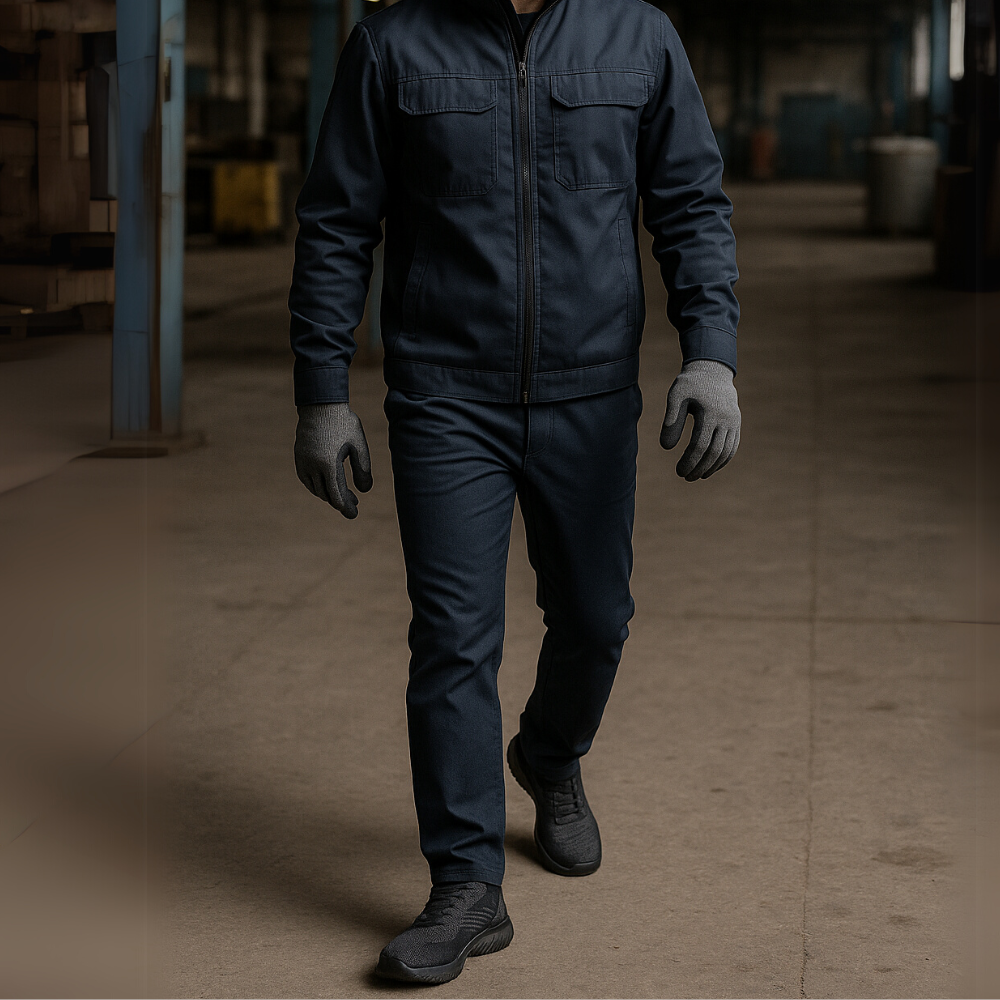 Men’s Lightweight Safety Shoes – Steel Toe Work Sneakers with Slip-Resistant Sole