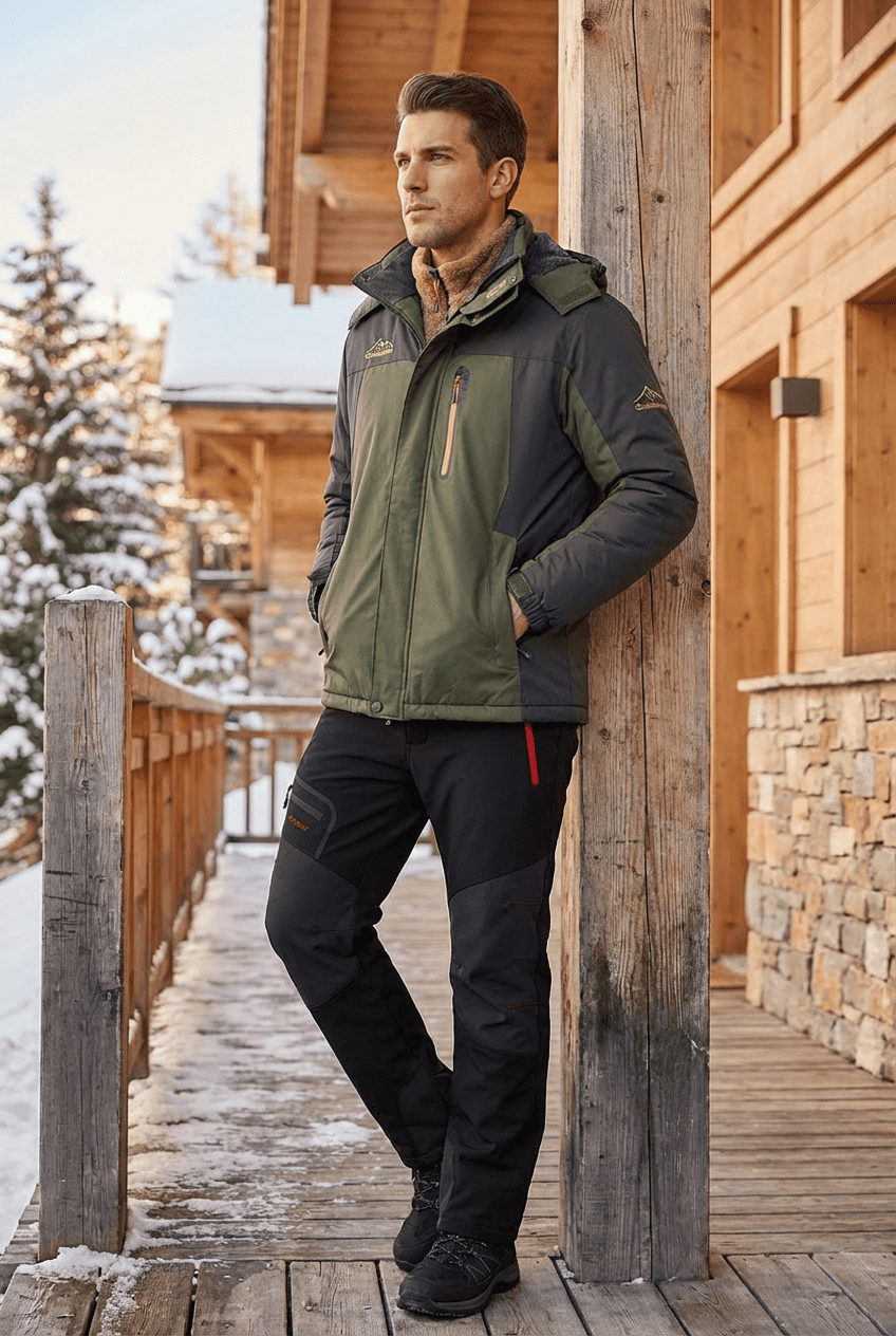 Men’s Ski Suit | Waterproof Jacket & Trousers with Insulated Lining