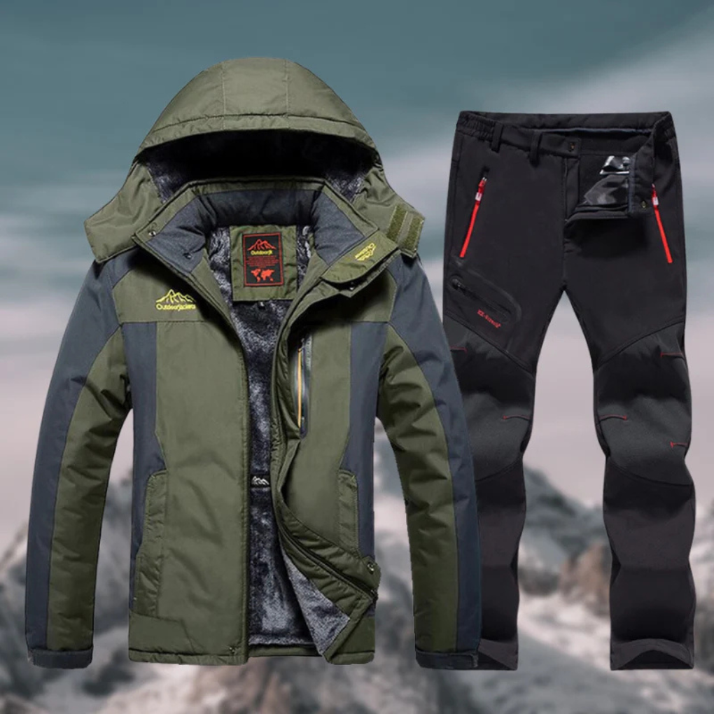 Men’s Ski Suit | Waterproof Jacket & Trousers with Insulated Lining