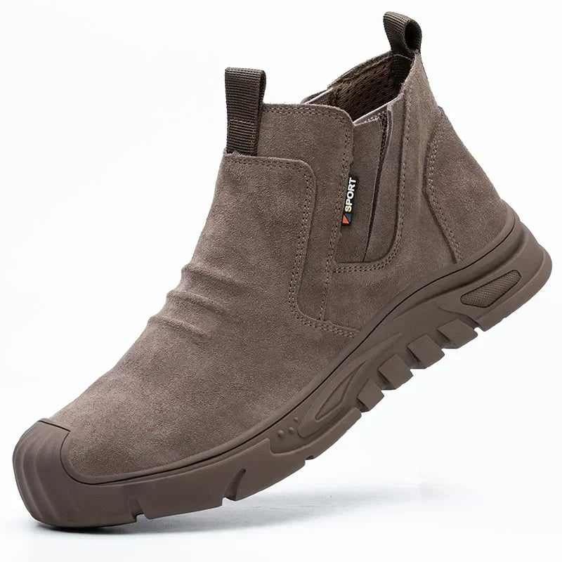 Men’s Steel Toe Work Boots – Durable Safety Boots with Slip-Resistant Sole